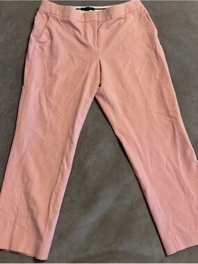 Ann Taylor Woman’s Sz 10 Pink Salmon Capri High Rise Kate Fit Pant